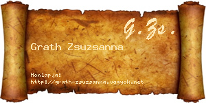 Grath Zsuzsanna névjegykártya