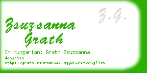 zsuzsanna grath business card